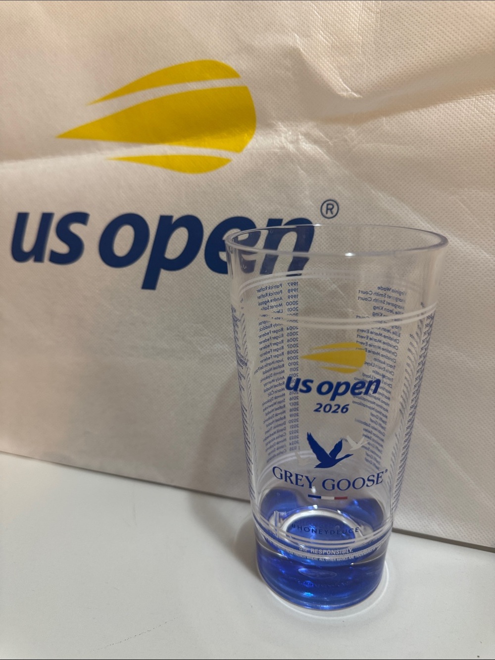Grey Goose x US Open 2026 Blue Accent Plastic Cup - Grey Goose